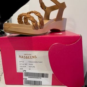 Swedish Hasbeens Tanja Leather Clog Sandal